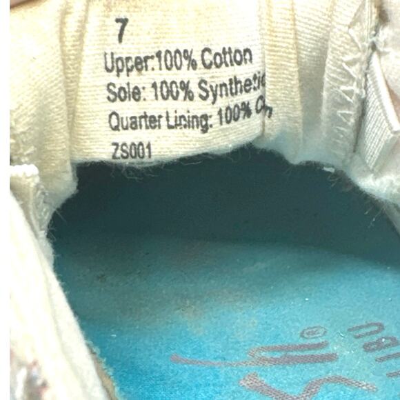 Blowfish White Floral Sneakers women’s 7 - Picture 7 of 7